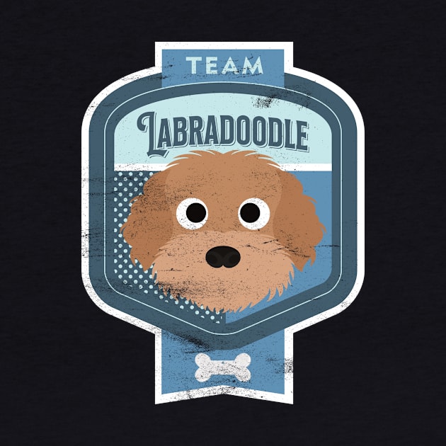 Team Labradoodle - Distressed Labradoodle Beer Label Design by DoggyStyles